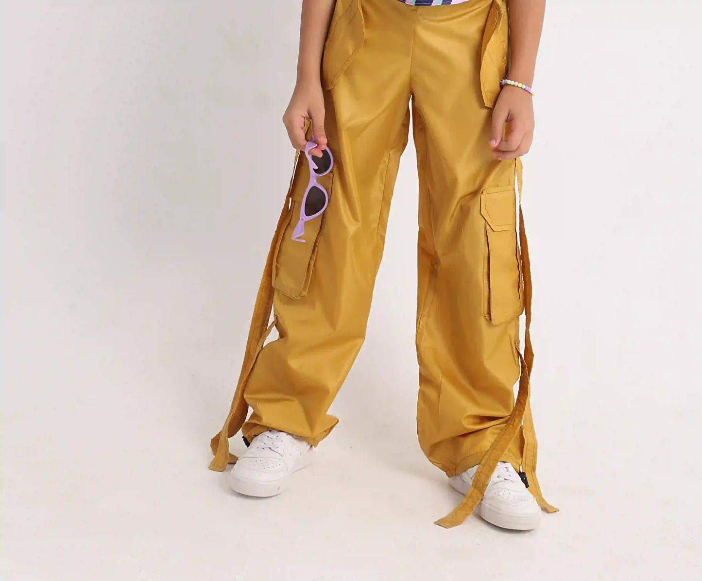 Mustard Parachute Pants