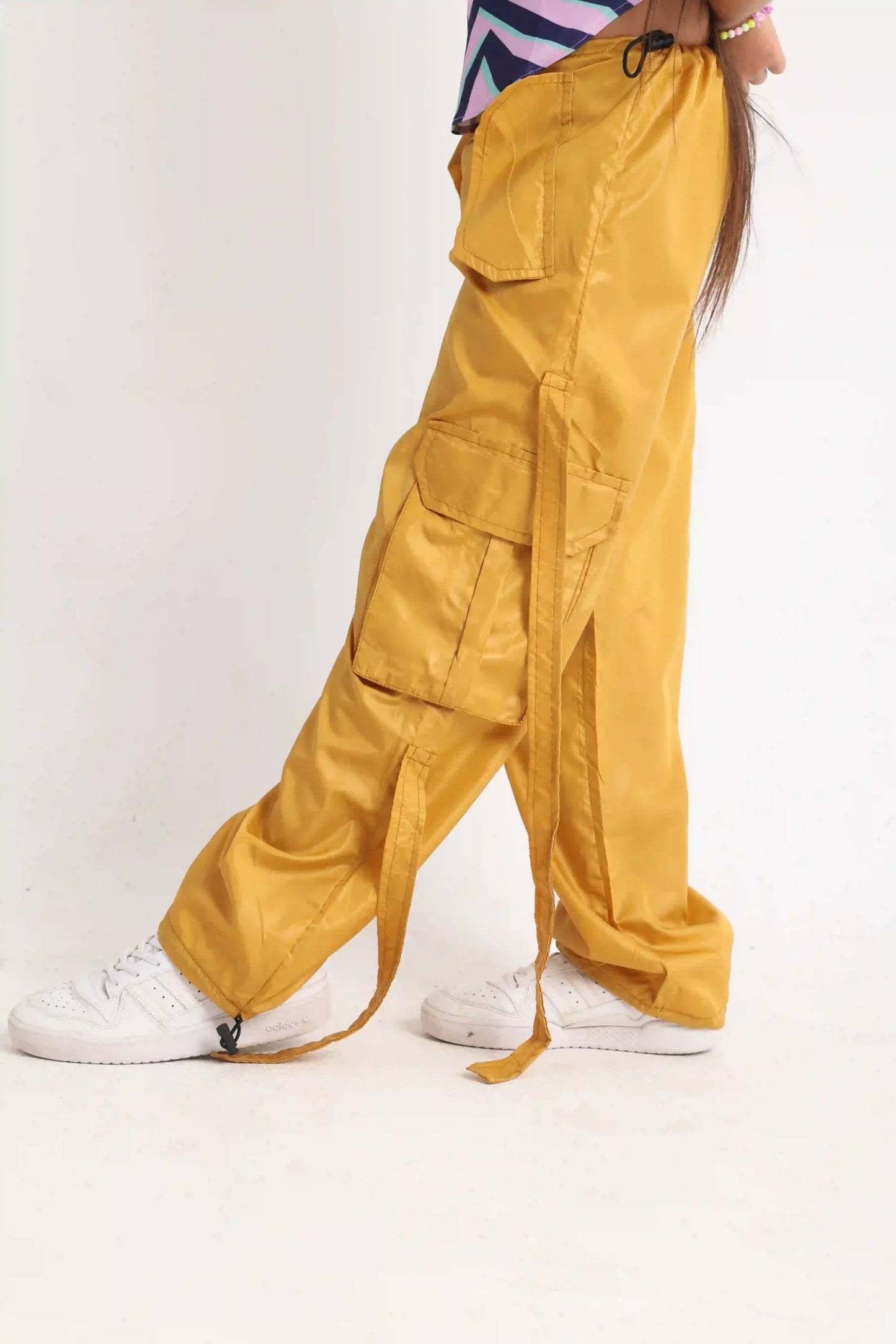 Mustard Parachute Pants
