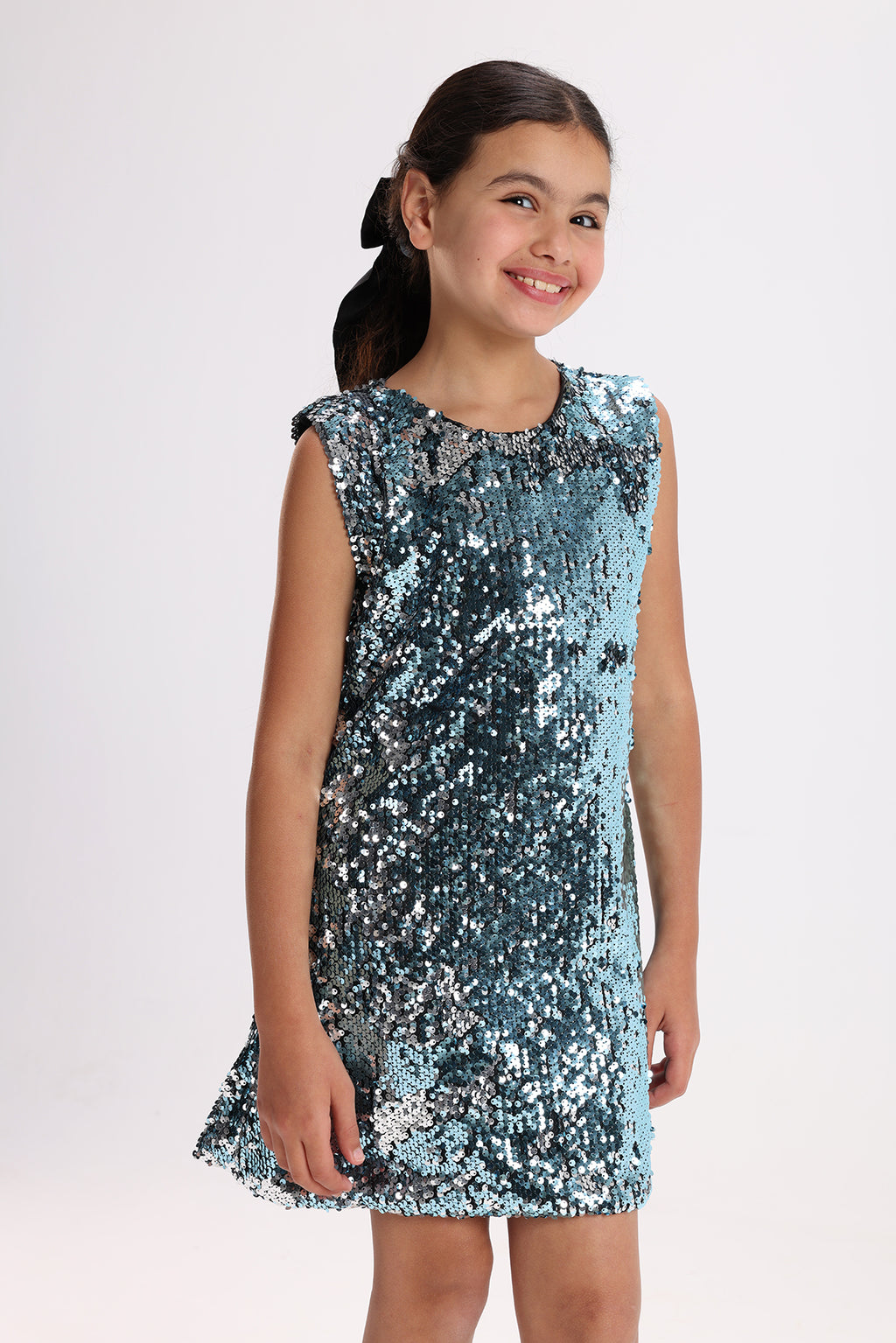 Aqua Silver Dress
