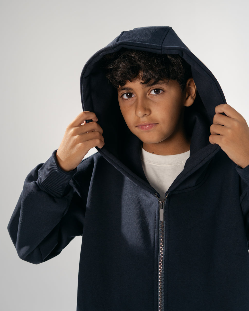 Core Heavy Fleece Full-Zip Hoodie - Navy