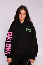 Black Curly Hoodie