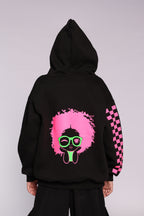 Black Curly Hoodie