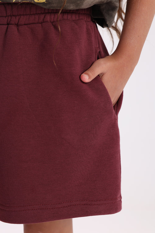 Burgundy Short