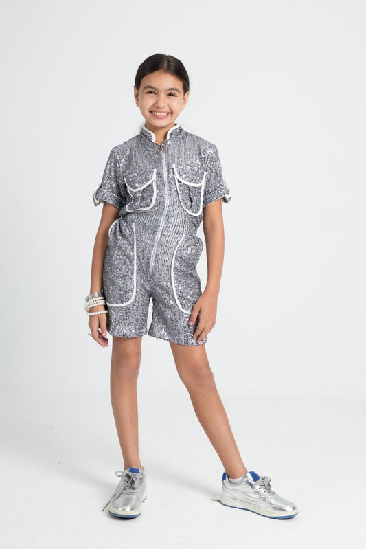 Silver Jumpsuit