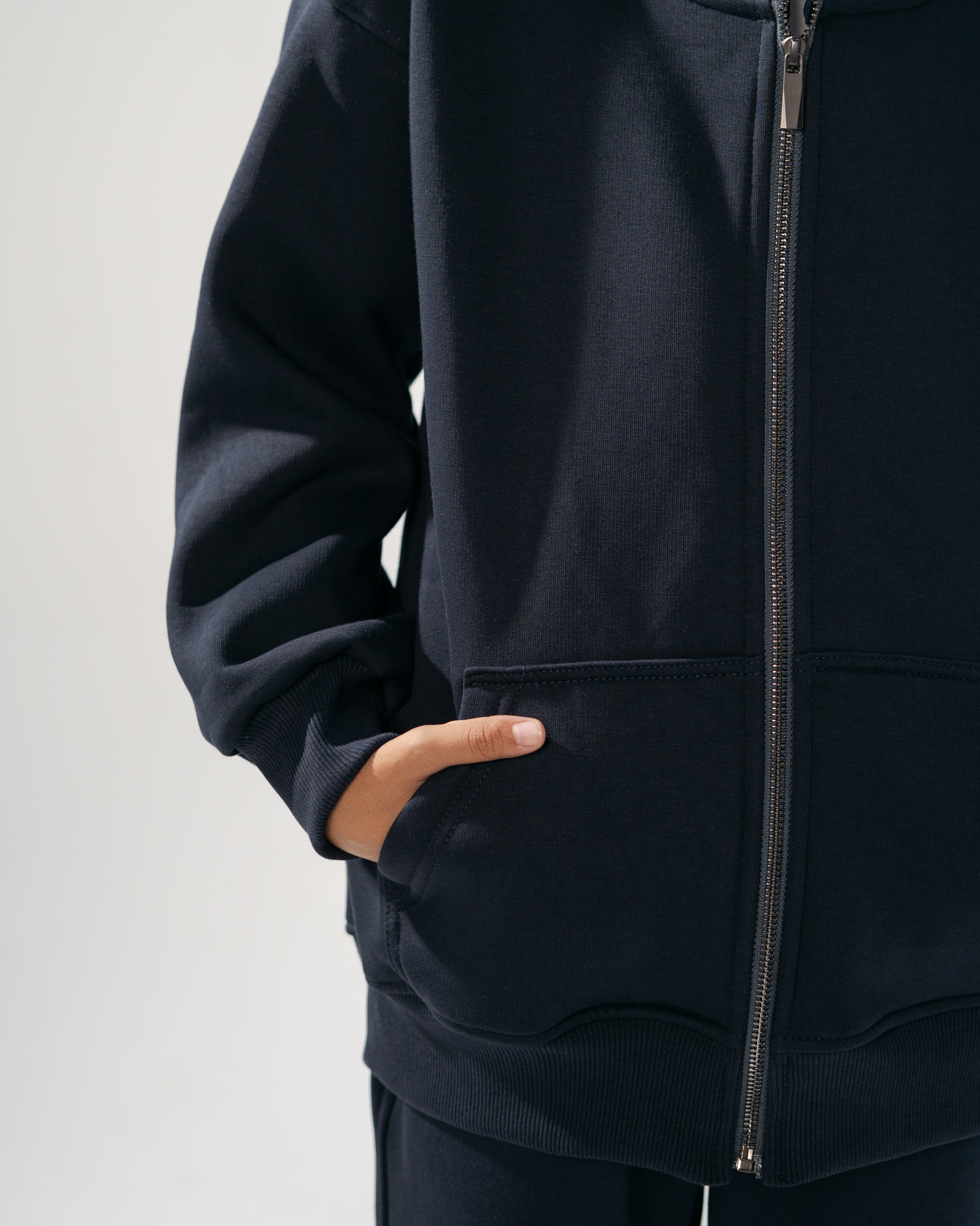 Core Heavy Fleece Full-Zip Hoodie - Navy