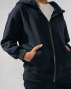Core Heavy Fleece Full-Zip Hoodie - Navy
