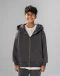 Core Heavy Fleece Full-Zip Hoodie -Grey
