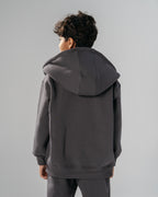 Core Heavy Fleece Full-Zip Hoodie -Grey