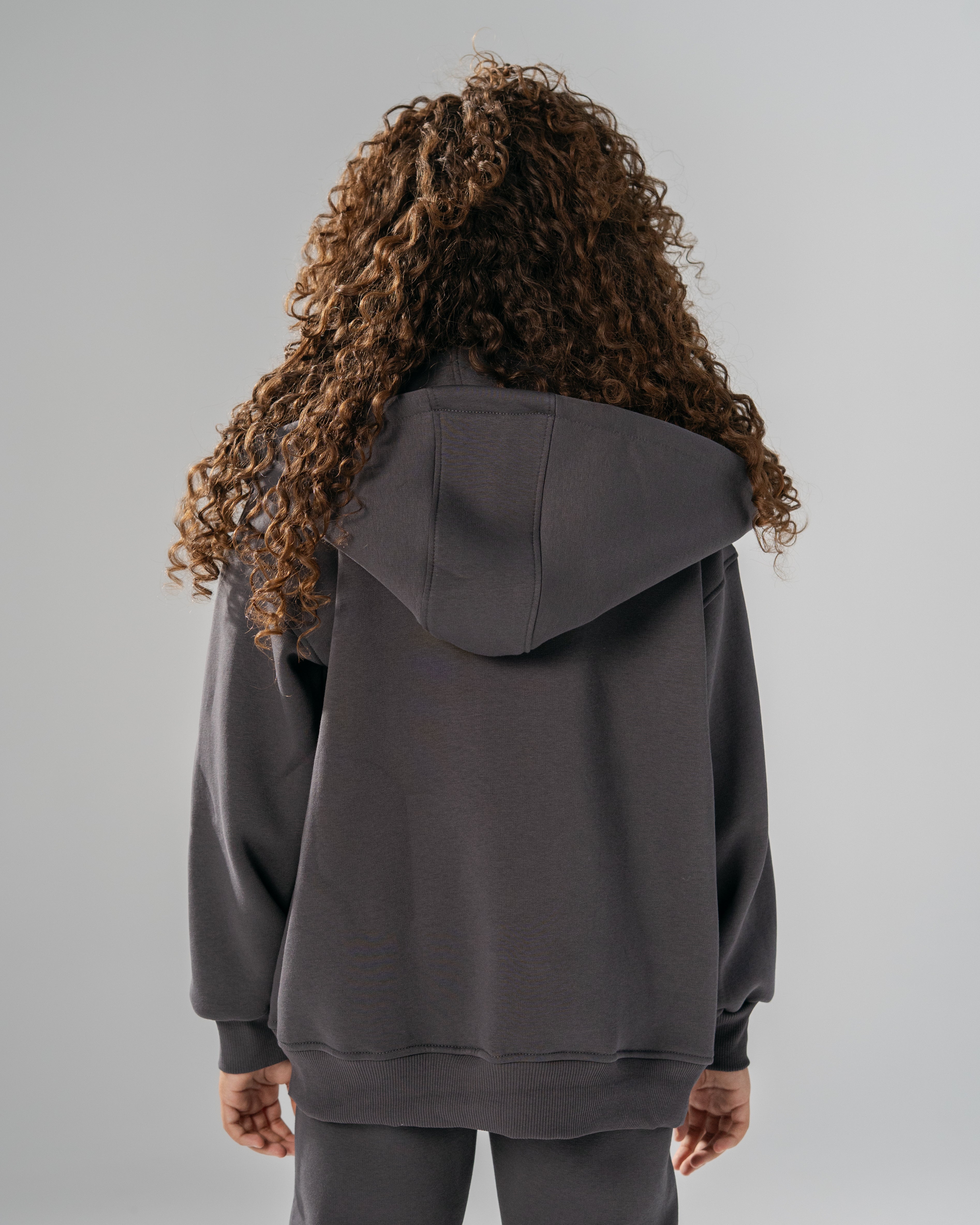 Core Heavy Fleece Full-Zip Hoodie -Grey
