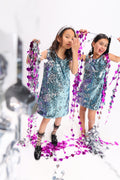 Aqua Silver Dress