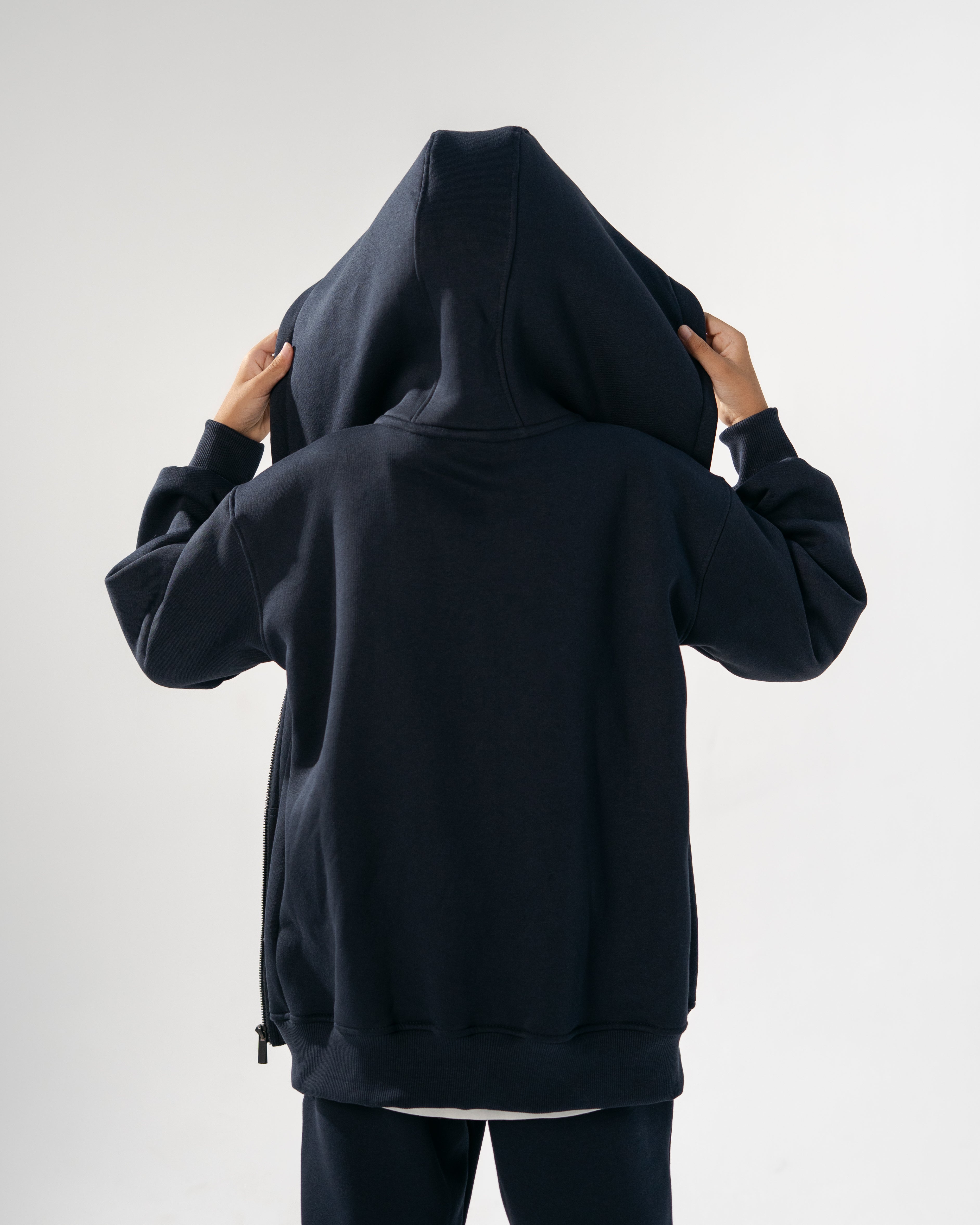 Core Heavy Fleece Full-Zip Hoodie - Navy