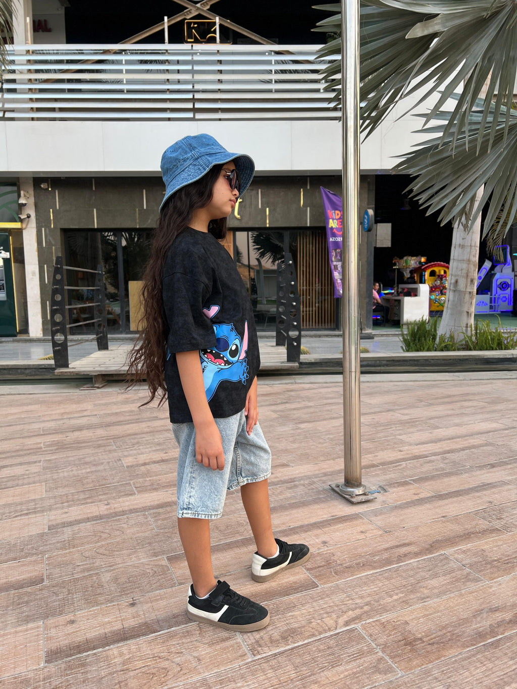 Stitch T-Shirt-Black