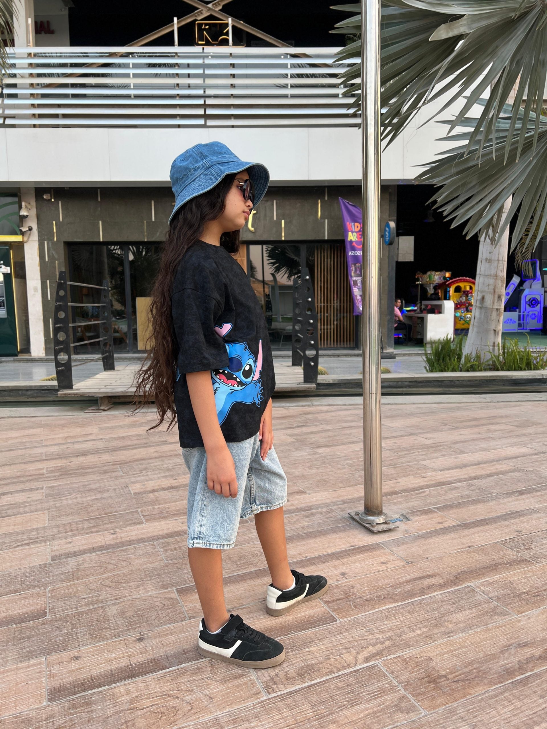 Stitch T-Shirt-Black