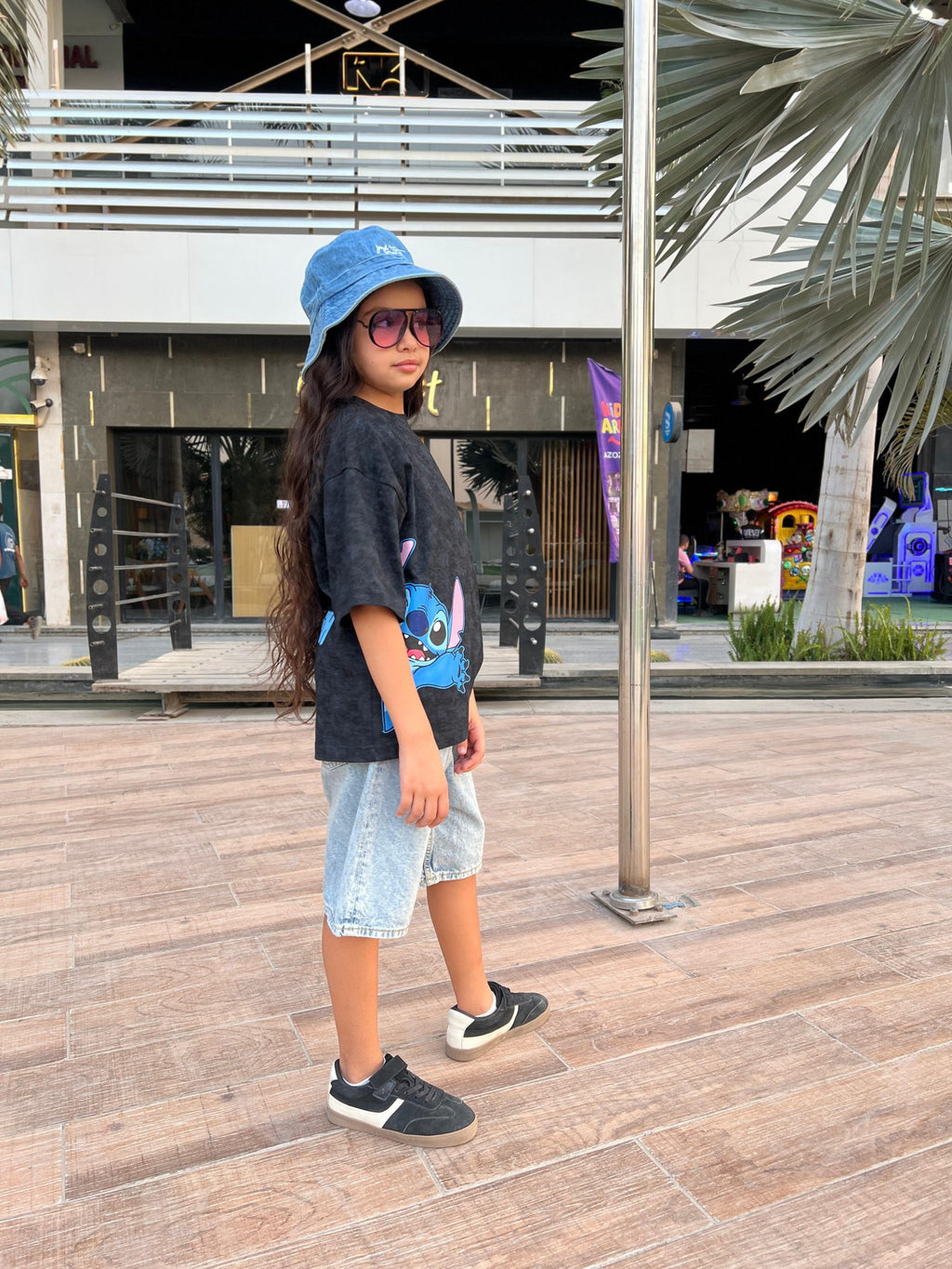 Stitch T-Shirt-Black