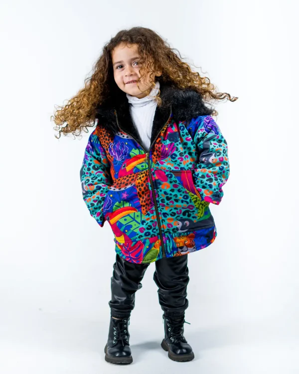Tropical Animal Jacket  For Girls